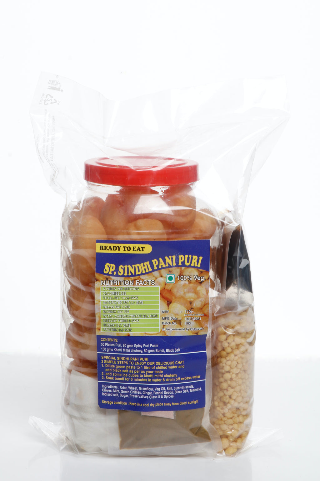 Ready to Eat Pani Puri